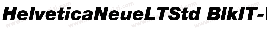 HelveticaNeueLTStd BlkIT字体转换